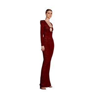 Maroon Maxi Dress